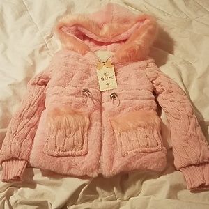 Cozy toddler girls sweater jacket